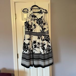 Lane Bryant Floral Fit and Flare Dress
